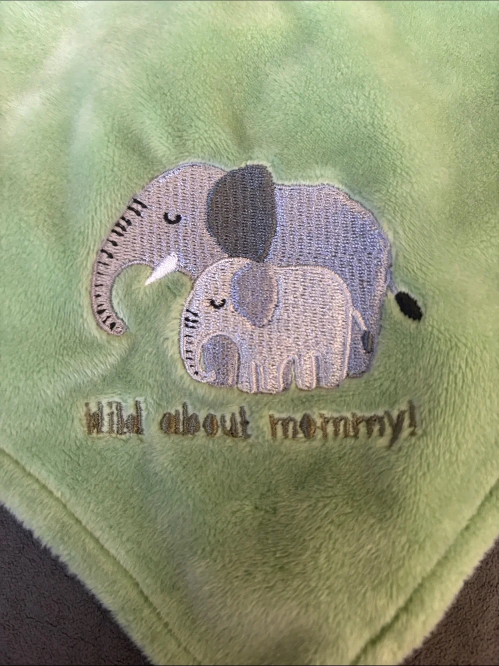 Baby Starters Green Elephant Lovey Security Blanket